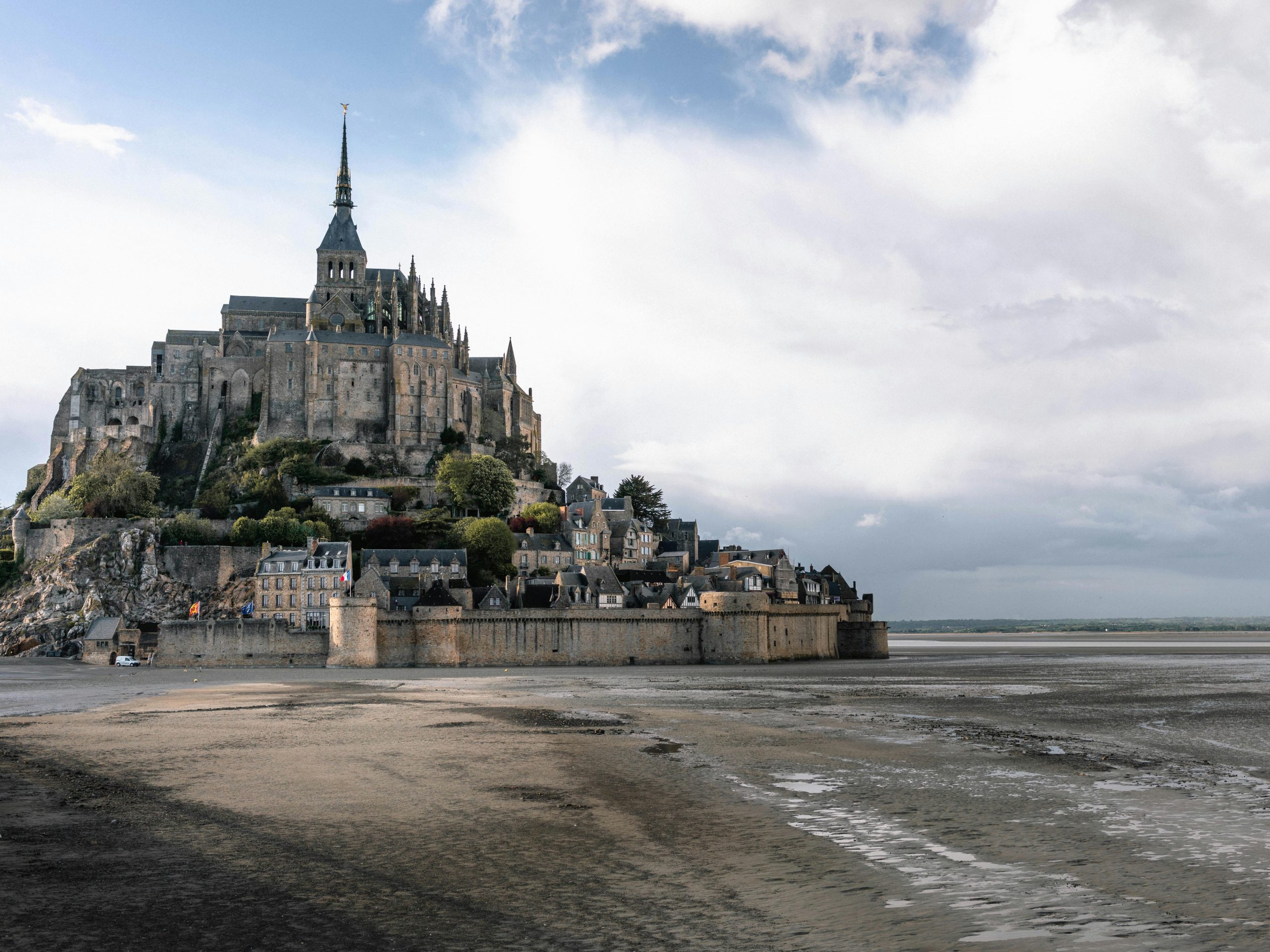 Mont Saint-Michel en Normandía